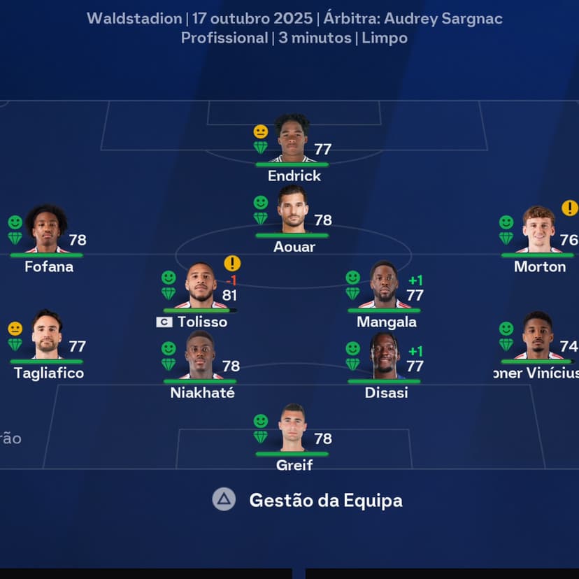 X1 inicial contra o Nice Vamos Lyon💙💙