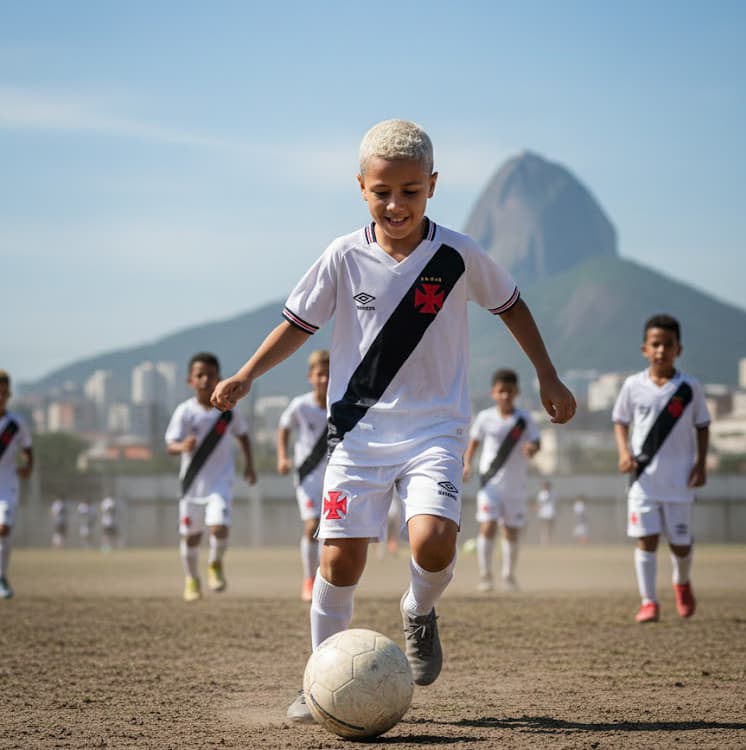 Parece que foi ontem que eu recebia vídeos do meu irmão mais novo jogando bola no Brasil… pequenininho, uniforme gigante do Vasco, dribla…