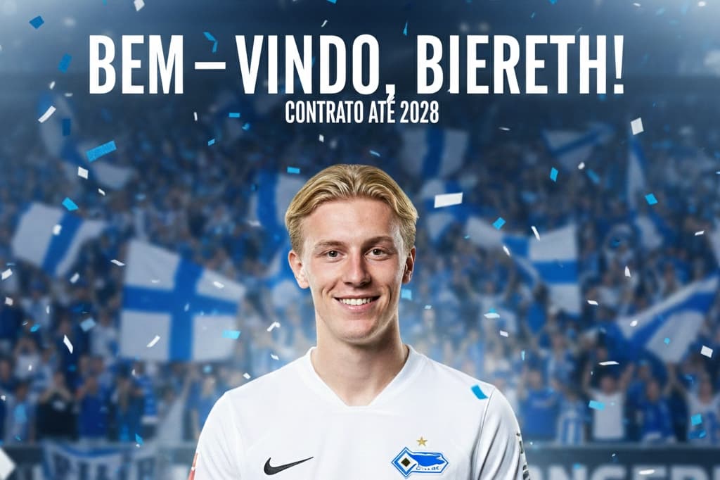 Nova contratação!🔥 Biereth chega por €7M + Archer!💸 O jogador chegará na próxima janela de transferência!💙🤍 Archer está insatisfeito …