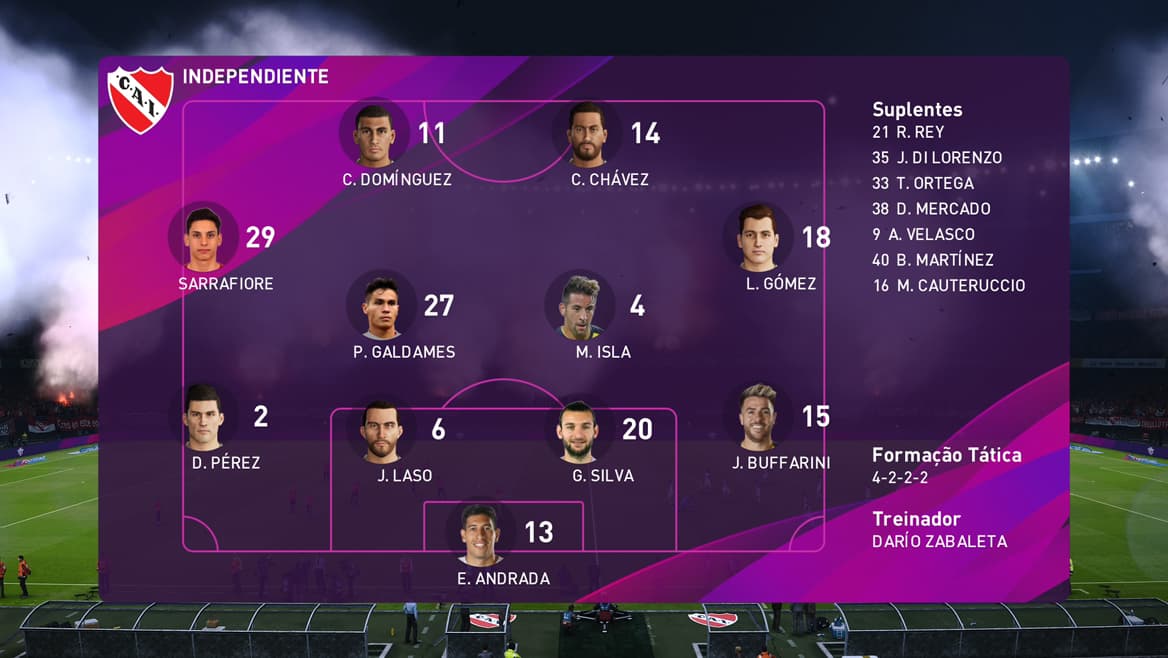 XI do jogo contra o Colón pela Copa TOTAL Argentina. Vamos com tudo!⚔️ INDEPENDIENTE, VAMOS A GANAR!🔥🔴