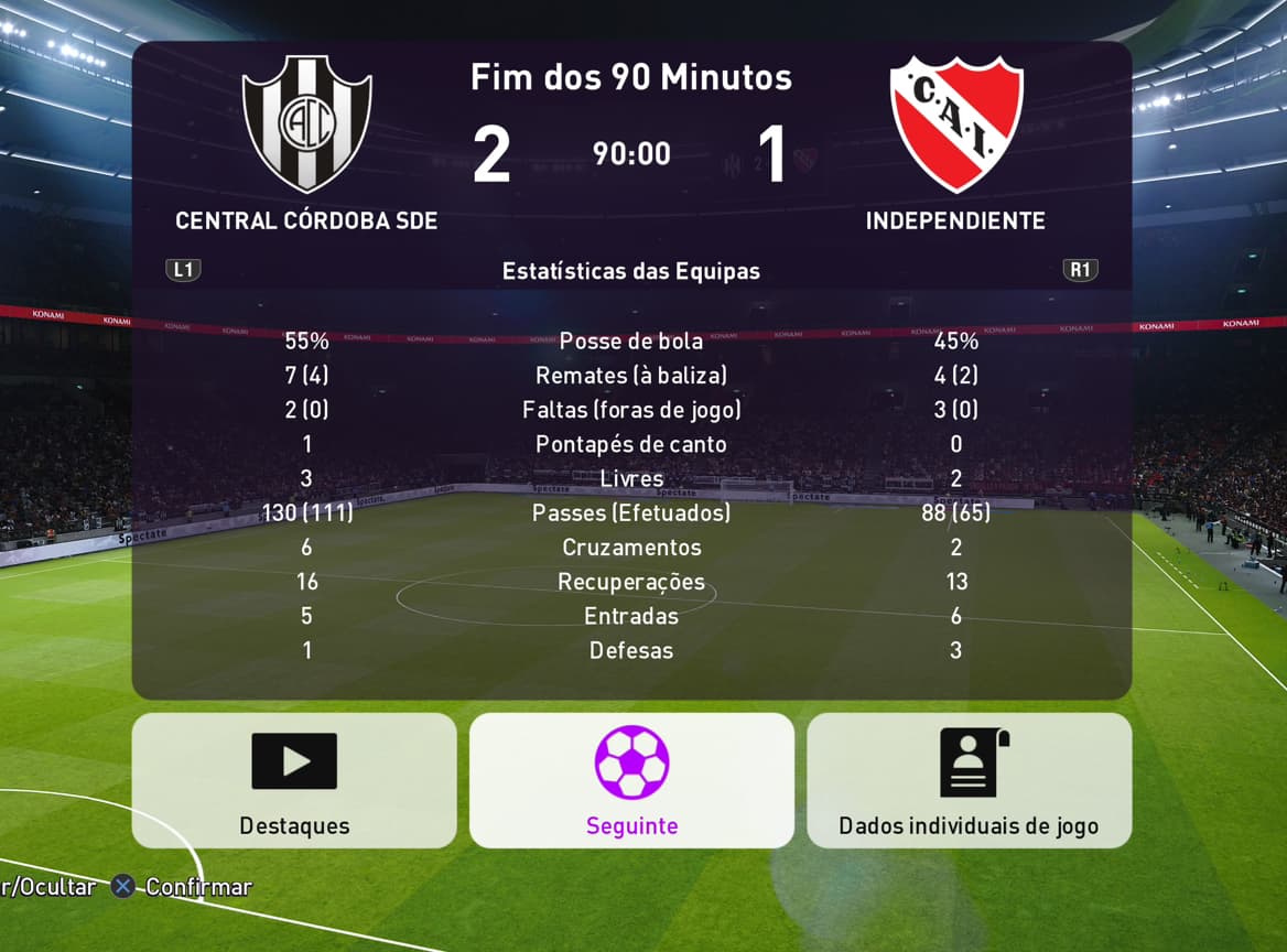 Fim de jogo! É INADMISSÍVEL aos 90+3 haver um homem sozinho na nossa área, ainda há muito que melhorar! INDEPENDIENTE, VAMOS A GANAR!🔥🔴