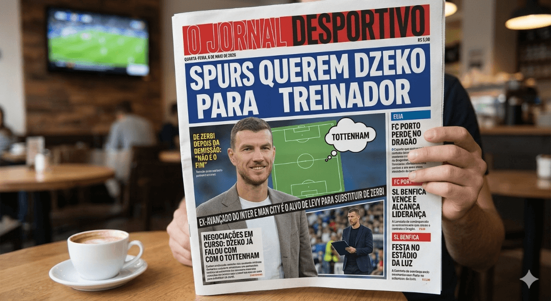 A NOVA ERA! ⚪️🔥 O Tottenham choca o mundo e aposta no "Diamante" Edin Džeko como o novo mentor do time! A jovem promessa do banco de re…