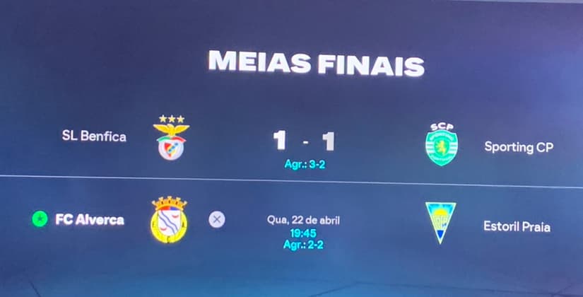 Estamos nas meias finais #rumoavitoria