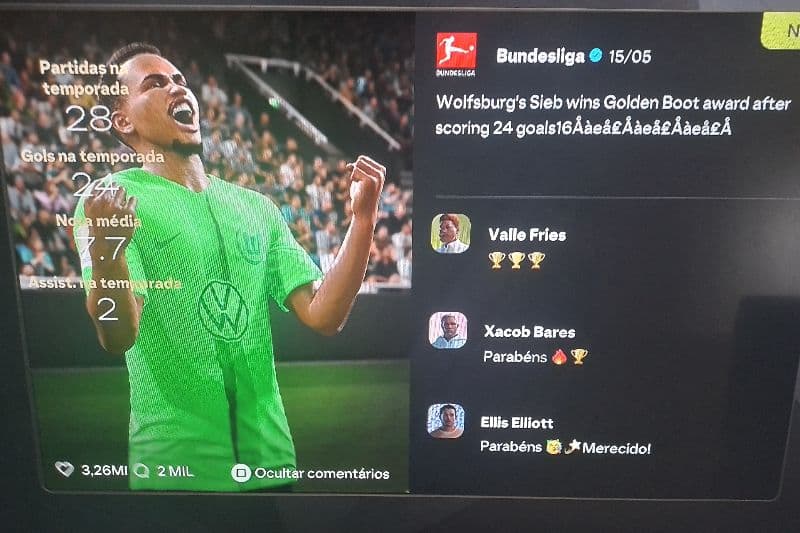 Artilheiro da temporada sieb⚽️