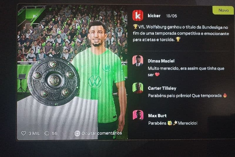 Mais 1 pra conta,depois da vitória contra o bayer leverkusen o wolfburg garante o título da bundesliga