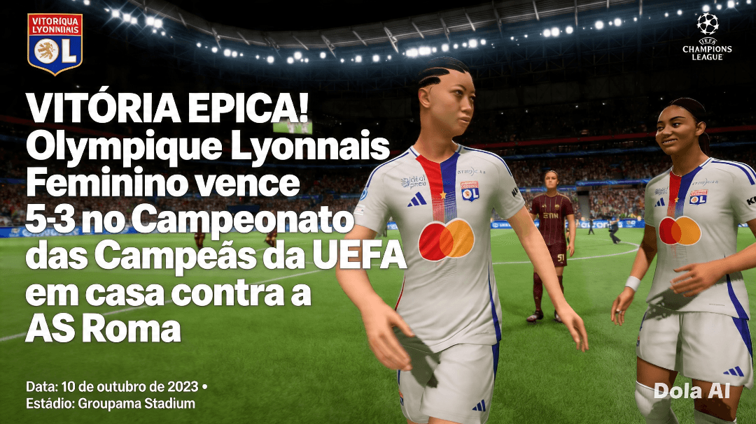 Lyon 5 x roma 3 Fizemos um gol e ficamos com a nota 9,2