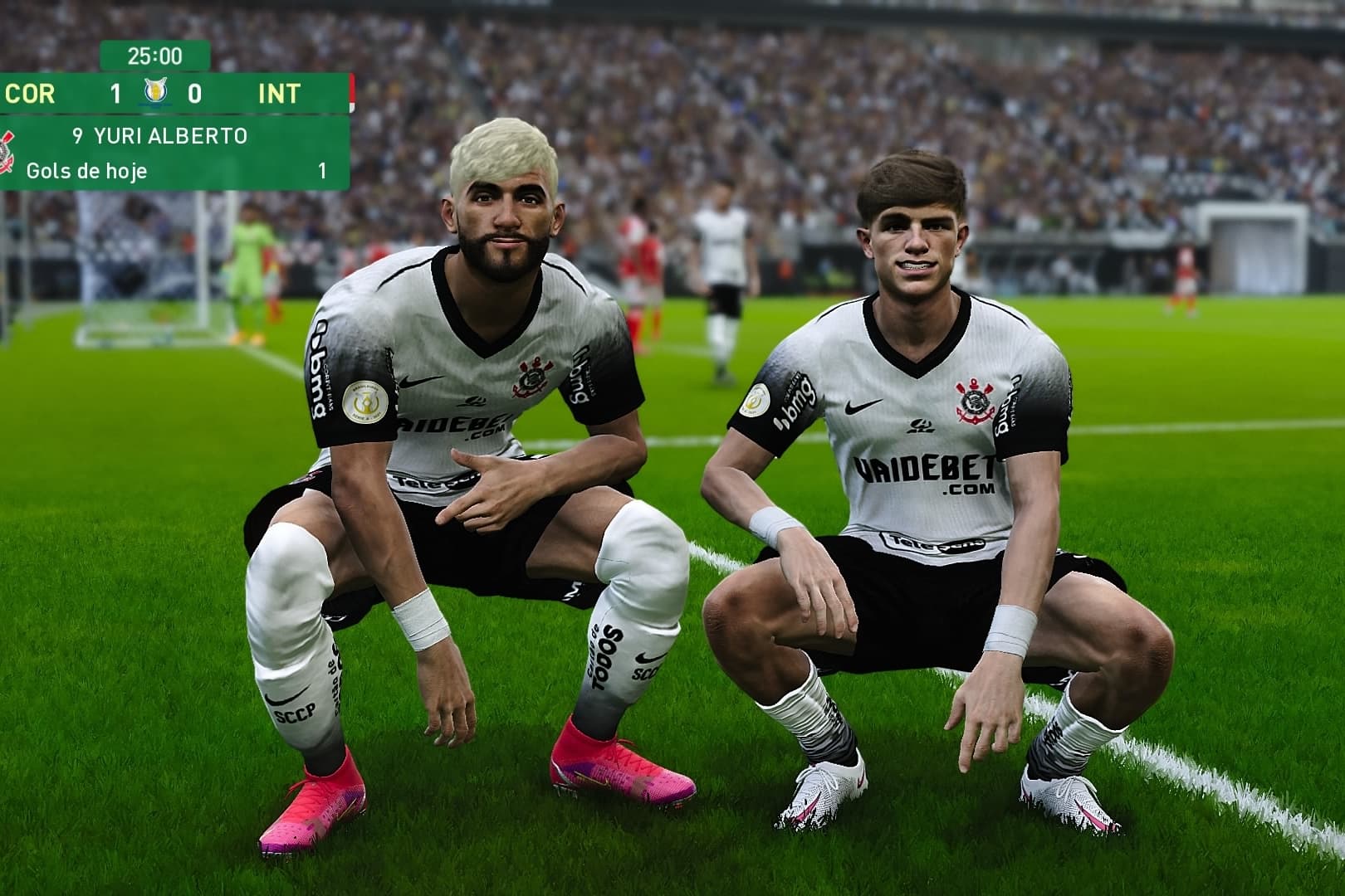 Ganhamos a ÚLTIMA rodada do Brasileirão contra o internacional 4 x 1 com 2 gols do Yuri 1 meu e 1 do Garro! #VaiCorinthians