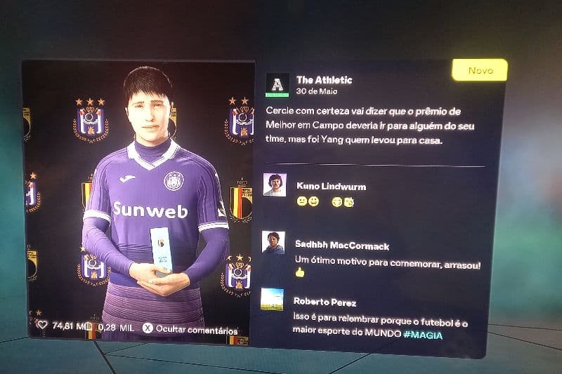 Eleito melhor jogador da final da Copa da Bélgica!!