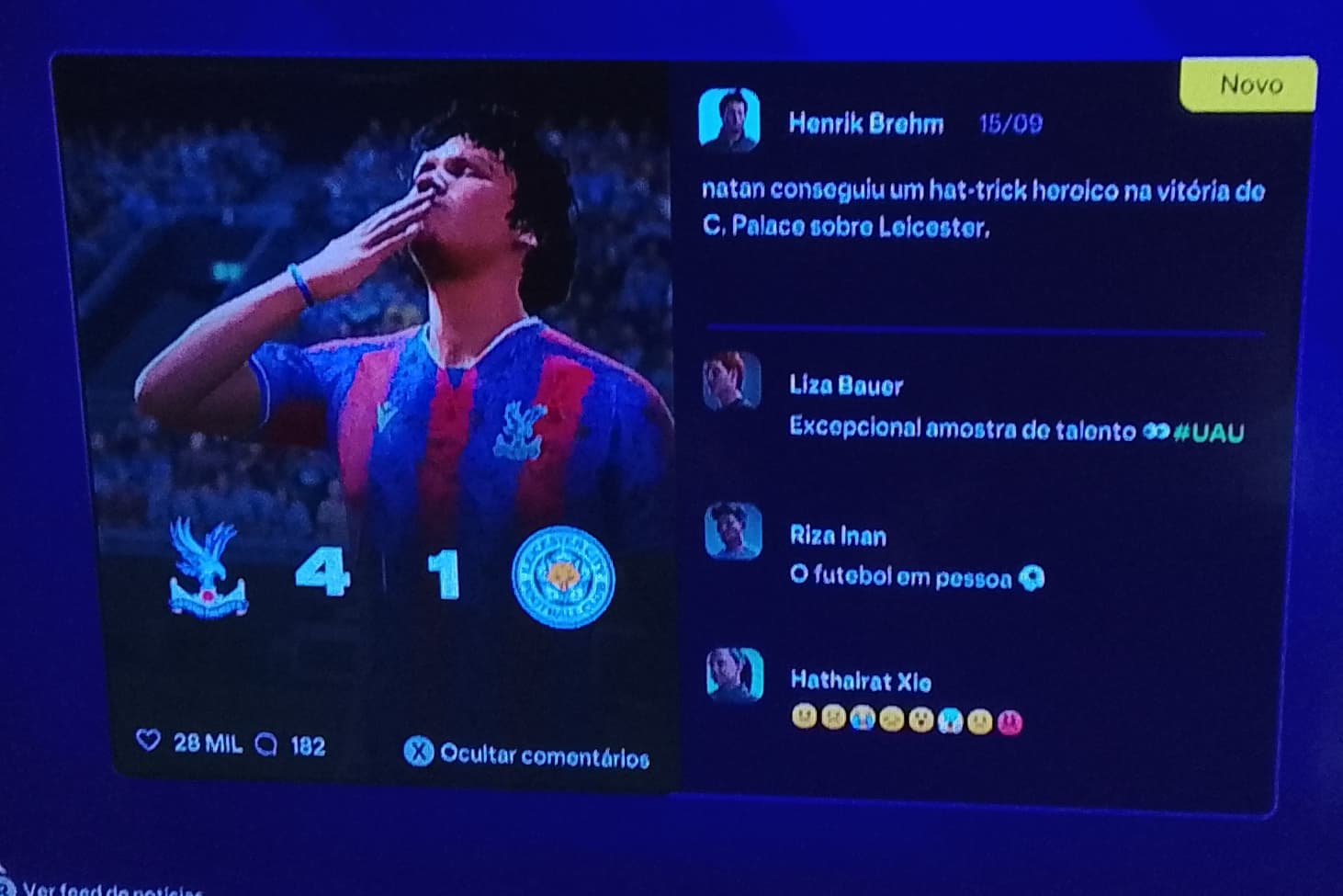 primeiro hat-trick como profissional 🔥💯