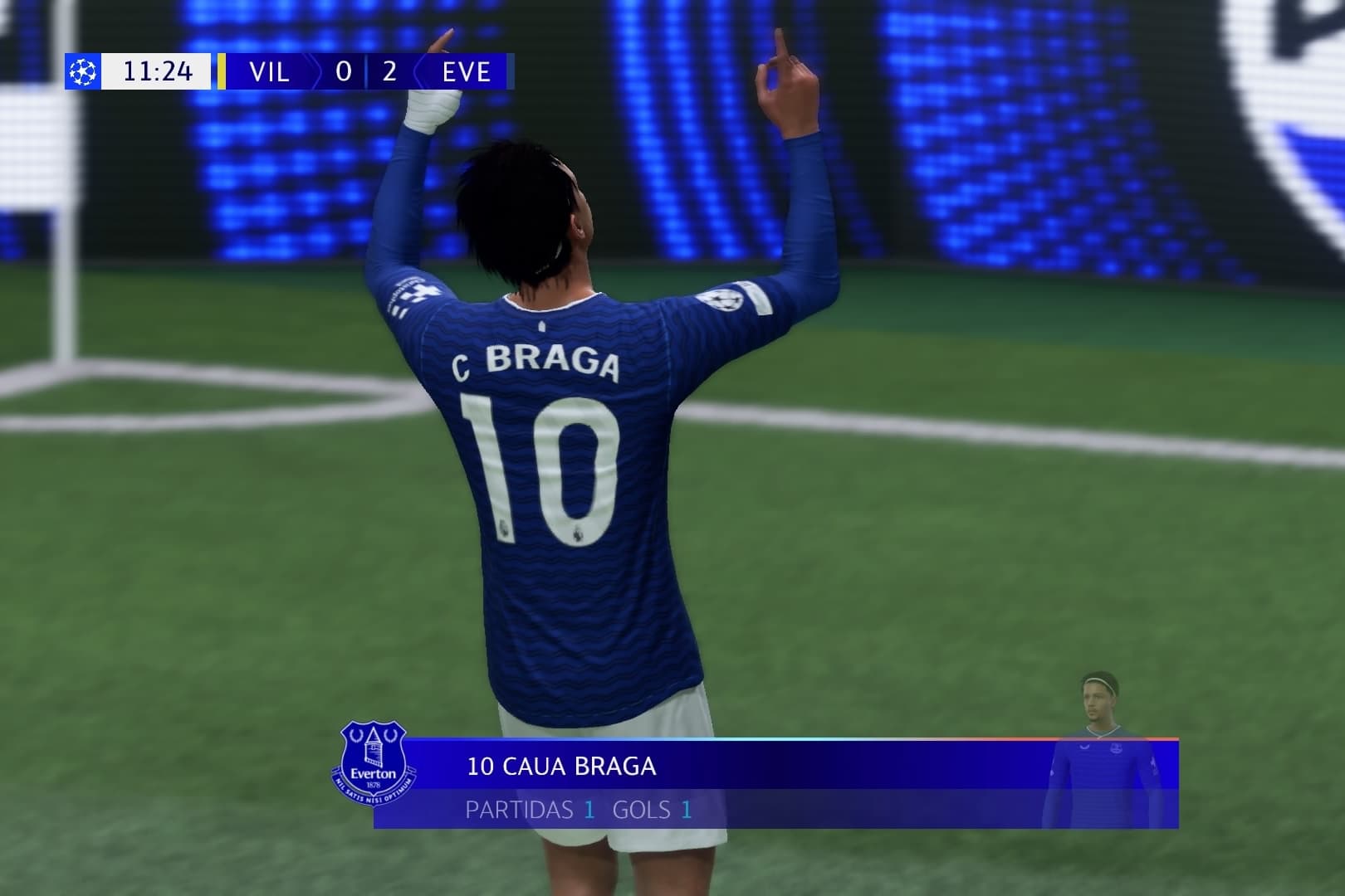 Primeiro gol meu na champions league rumo ao título.🏆