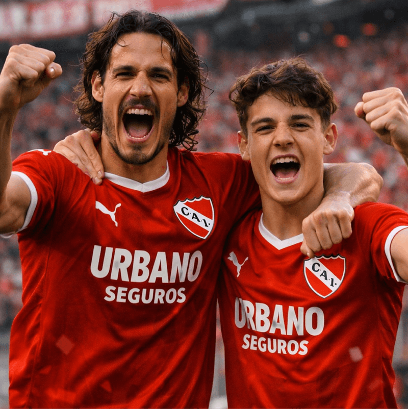 Primeiro jogo primeira vitória,4x3 com gols de Cavani,Mastantuono e Ávalos