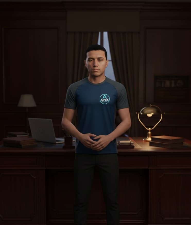 Nossa nova camisa sendo bem vestida pelo nosso CEO da empresa {@}[Ryan Moretti](6965c69b4b2714f1b914ea64)