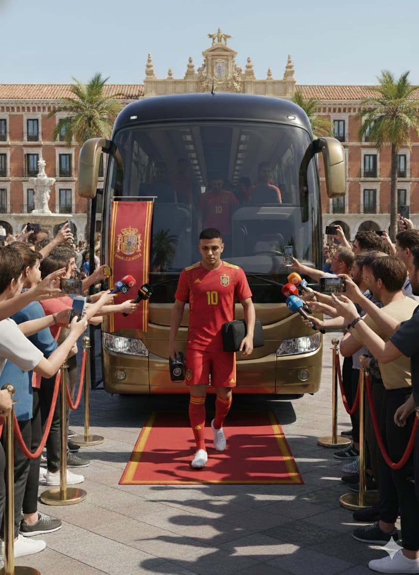 Fotos antes da minha estreia pela seleção Espanhola, marquei 2 gols👊🏽 Placar final Espanha 3 - 1 Grecia
