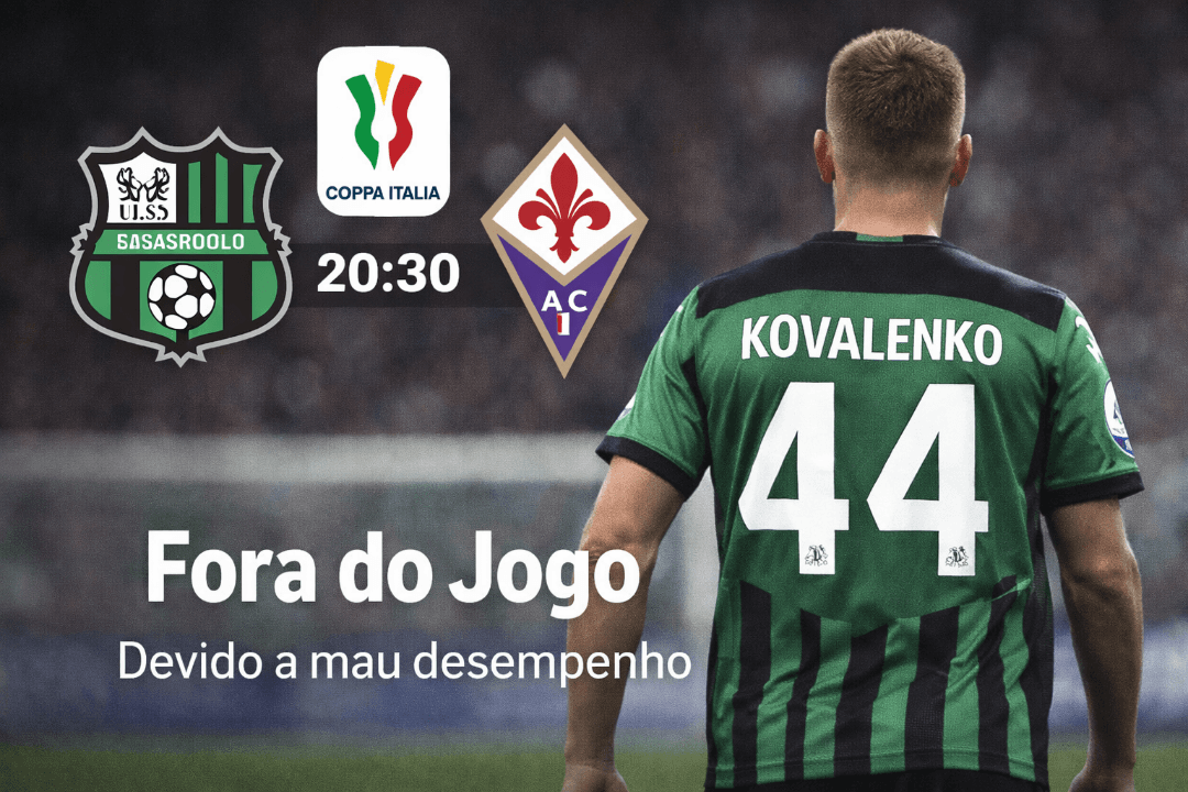 Quando finalmente podia ser a estreia de Luca Kovalenko depois dos amistosos! Luca ficou fora do jogo devido ao mau desempenho que teve!⚠…