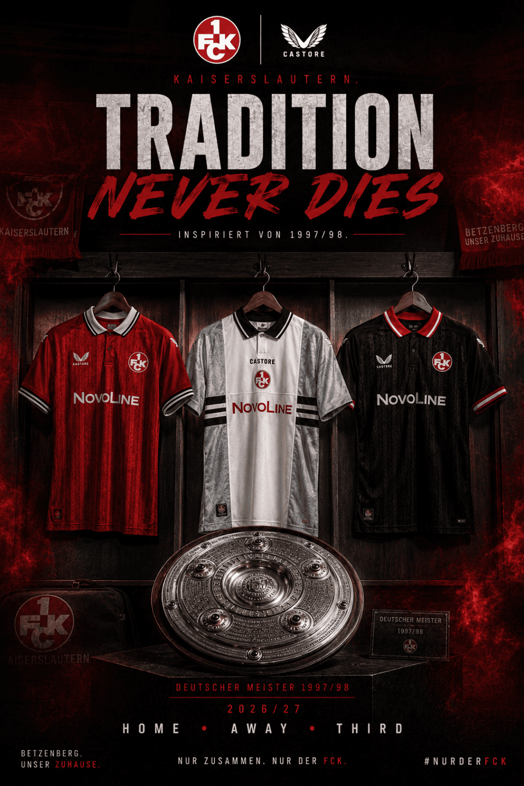 Os novos mantos para a temporada 2026/27 foram anunciados e a Castore resolveu COZINHAR aqui 🔥! Eles fizeram esses uniformes inspirados …