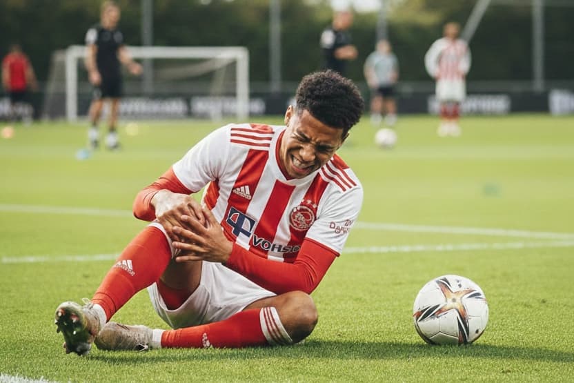 🚨 CRISE NO AJAX! Arthur Olmo, a grande joia e principal promessa do clube, sofreu uma lesão durante o treino desta manhã e está fora das…