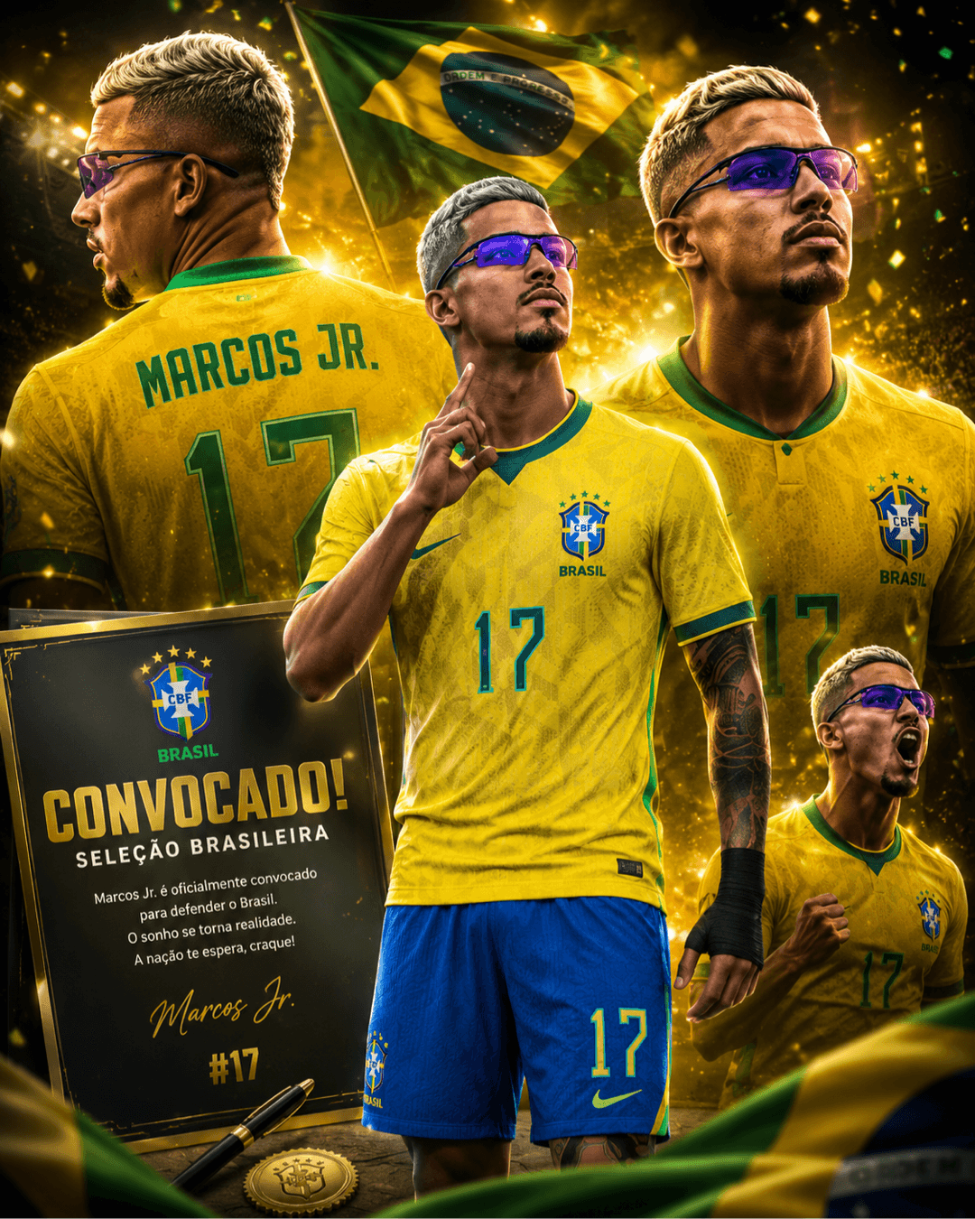 Convocado e o sonho de M7 vive e ele esta muito feliz com a noticia 😌