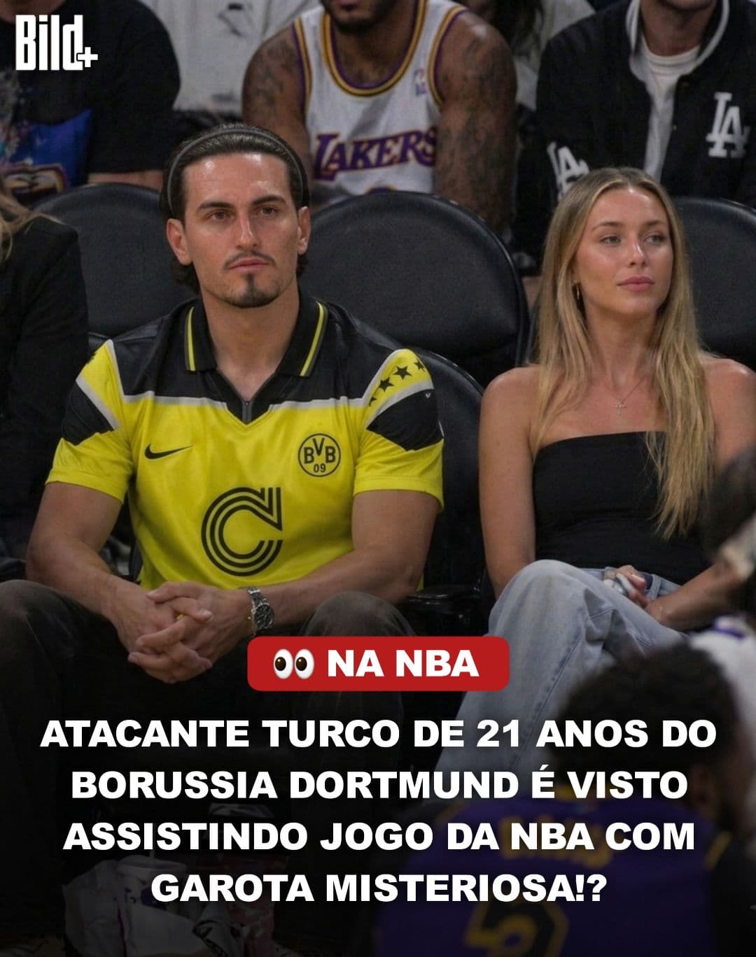 👀 NOVO CAPÍTULO FORA DOS GRAMADOS? 🏀🇺🇸BILD flagrou o jovem turco do Borussia Dortmund em clima descontraído na NBA — e não estava soz…