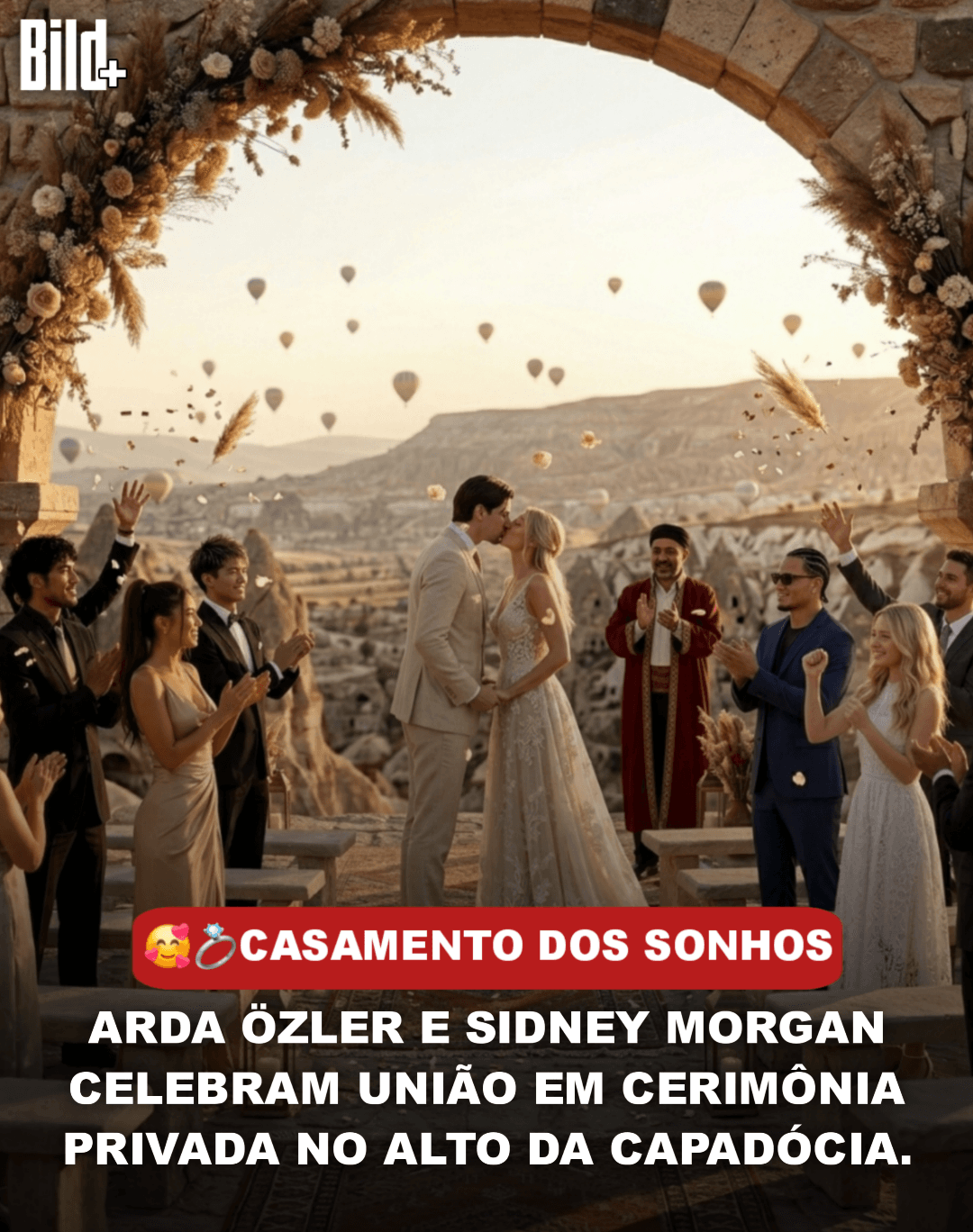 O Reizin da Turquia está oficialmente casado! 💍🇹🇷 Arda Özler e Sidney Morgan trocaram alianças em uma cerimônia exclusiva nos altos da…