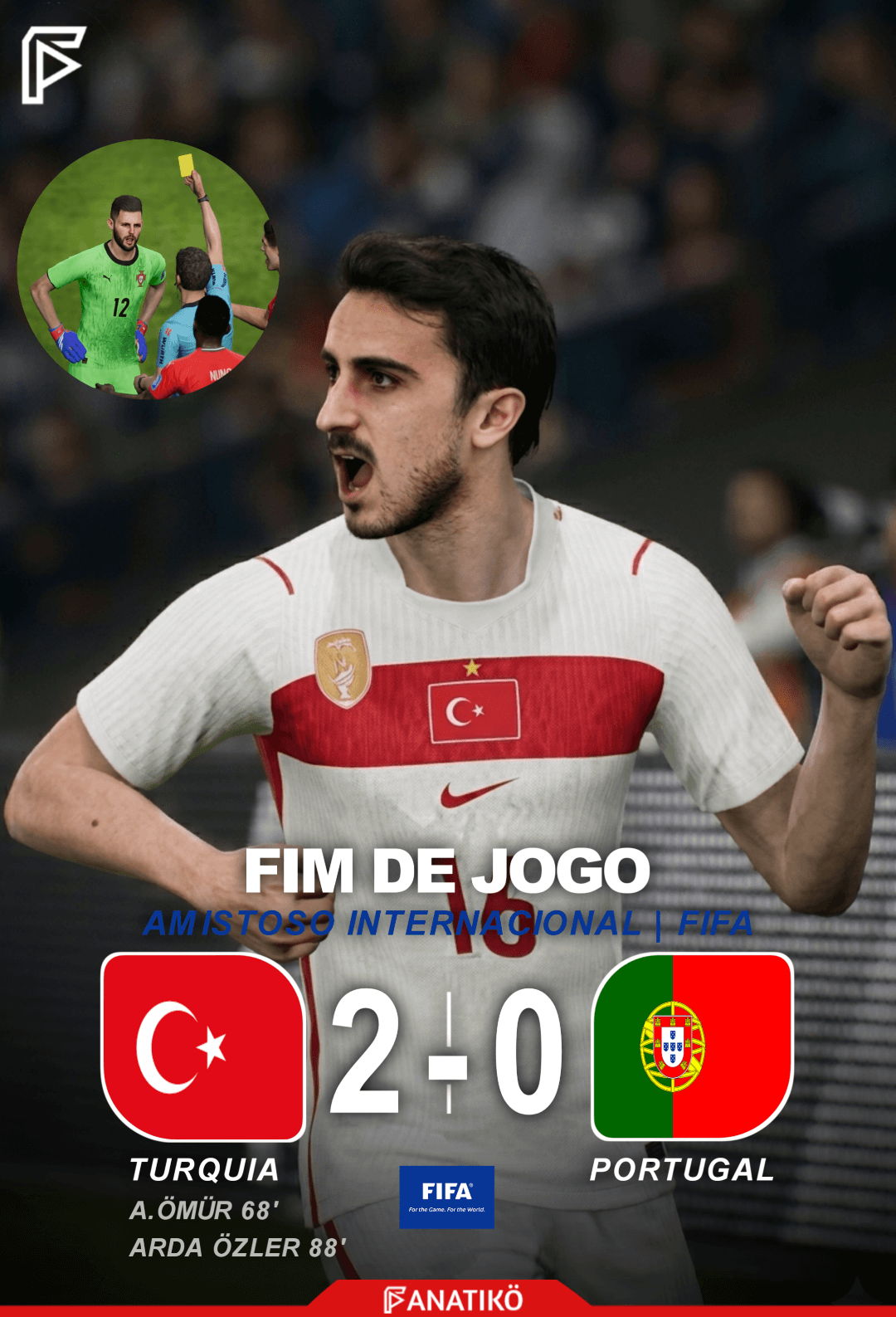 🇹🇷🔥 Vitória gigante! A Turquia mostra sua força diante de Portugal em um duelo equilibrado. Sofremos, lutamos e no fim a qualidade apa…
