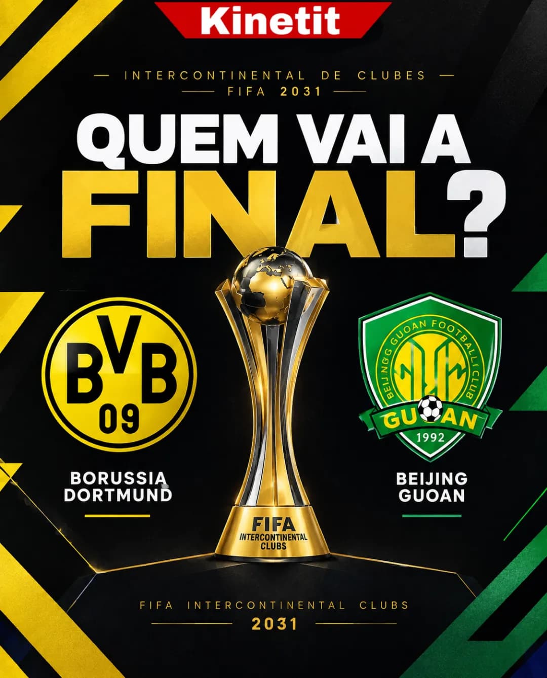 O Borussia Dortmund está na disputa por uma vaga na grande final do Intercontinental 2031. 🟡⚫🏆 A missão é clara: chegar à decisão e con…