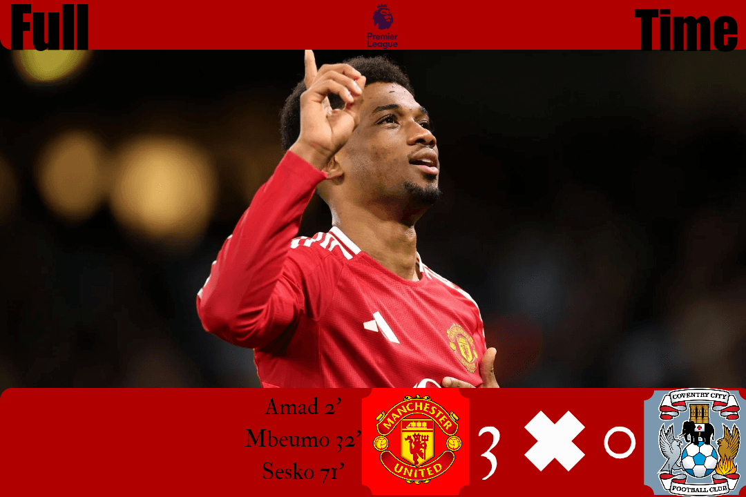 3 pontos direto do old trafford
