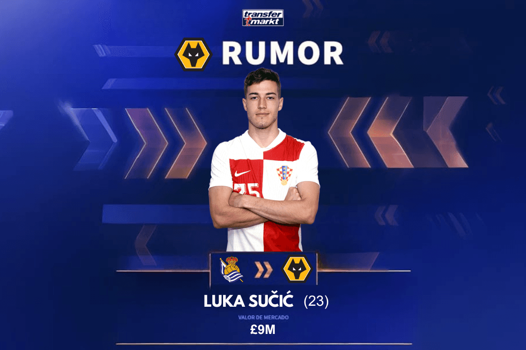Croata no Wolves? 🤔 De acordo com a ESPN, o Wolves tenta a contratação do meio-campista croata Luka Sučić. Oque acha, torcedor? Comente …