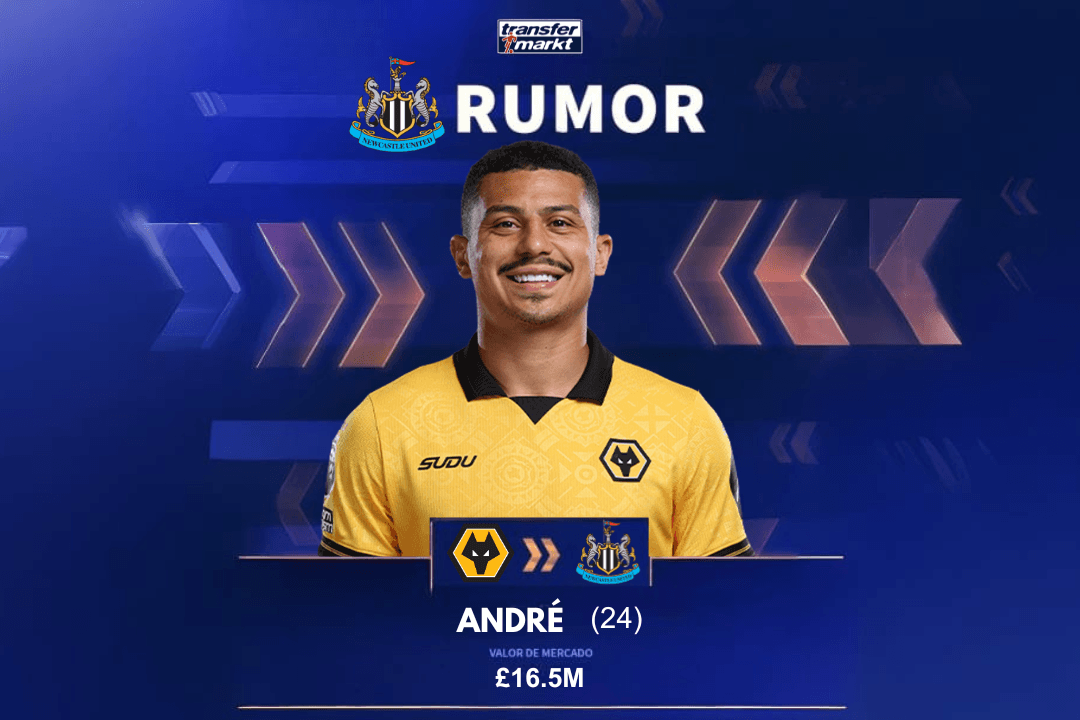 Mais um brasileiro no Newcastle? 🤔 De acordo com a UOL, o Newcastle estaria próximo de fechar acordo com o volante André.