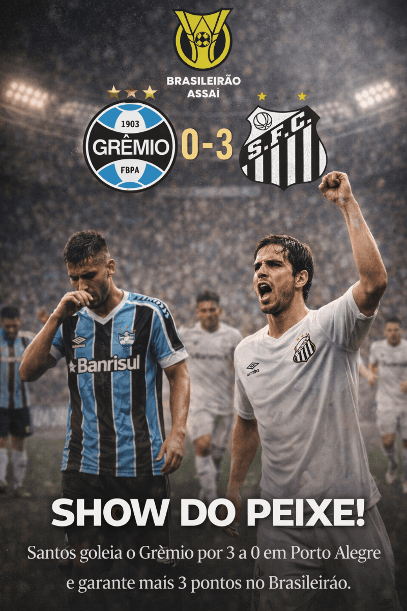 Grêmio 0x3 Santos: show do Peixe fora de casa, atuação dominante e vitória com autoridade no Brasileirão. (PES21) #PES21 #SantosFC #Gremi…