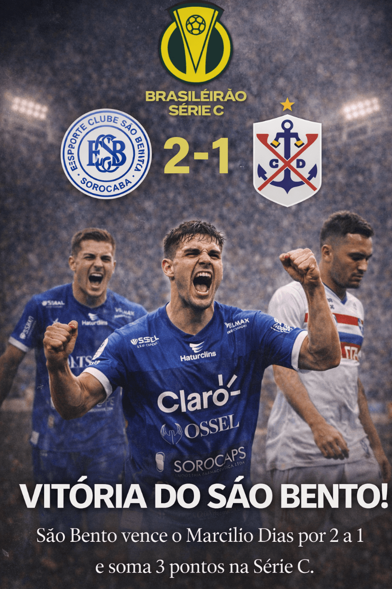 São Bento 2x1 Marcílio Dias: vitória suada na Série C, com decisão no detalhe e mais 3 pontos importantes na caminhada. (FIFA16) #FIFA16 …