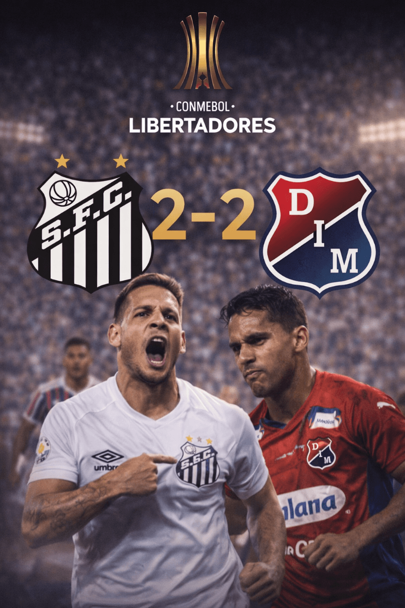 Santos e Independiente Medellín empataram em 2x2 pela Libertadores, em jogo movimentado e com emoção até o fim. Tudo aberto para a sequên…
