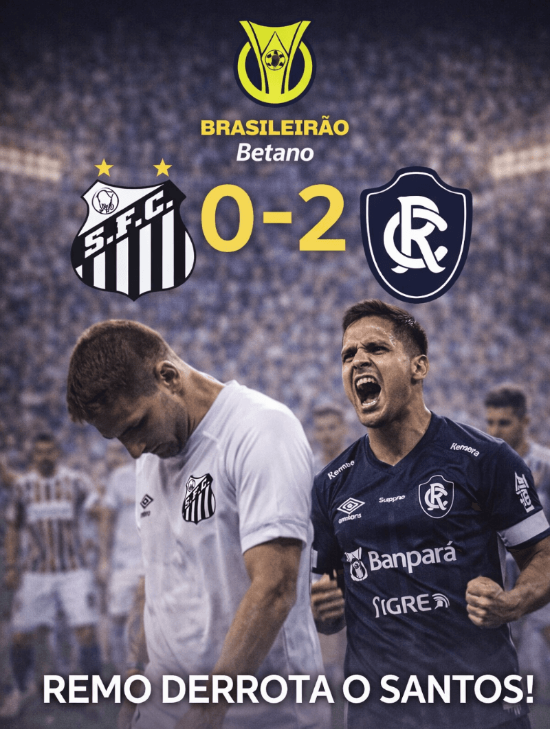 Remo vence o Santos por 2x0 fora de casa pelo Brasileirão, com atuação sólida e eficiência ofensiva para garantir os três pontos. (PES21)…