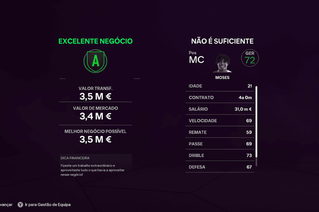 E com ótimo custo benefício temos o prazer de apresentar a segunda contratação desta janela de inverno. Moses meio campista do Slavia Pra…