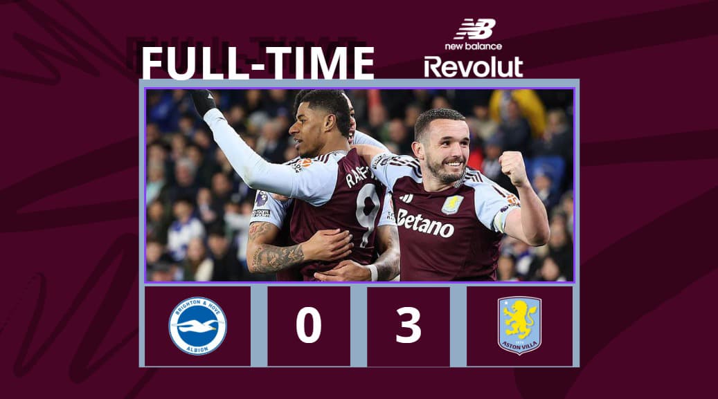 Fim de Jogo! Grande jogo nosso! Com grande resultado! Conseguimos sair com os três pontos contra o Brighton! Gols: ⚽️⚽️ Silva 21’ 77’ ⚽️ …