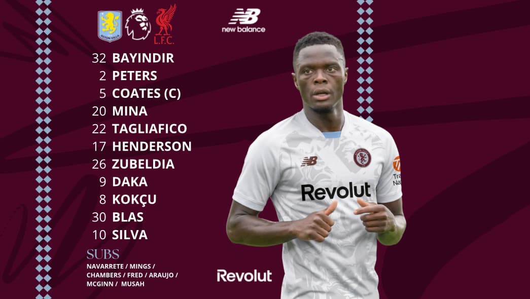 Nosso time está escalado! Assim vai o nosso time para o jogo contra o Liverpool! Um grande desafio para testar nosso elenco! 🤍💜