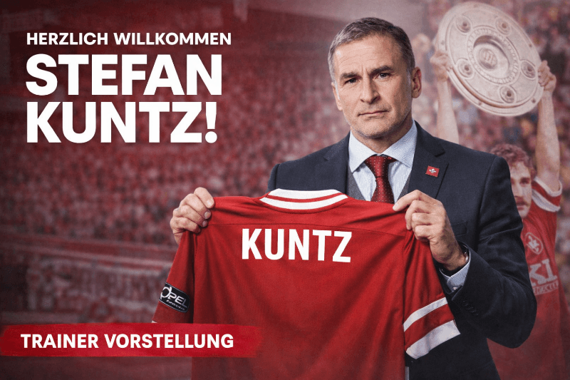 DRINGED! Kaiserslautern anuncia a contratação de Stefan Kuntz para comandar a equipe na temporada 2018. O treinador não escondeu a satisf…