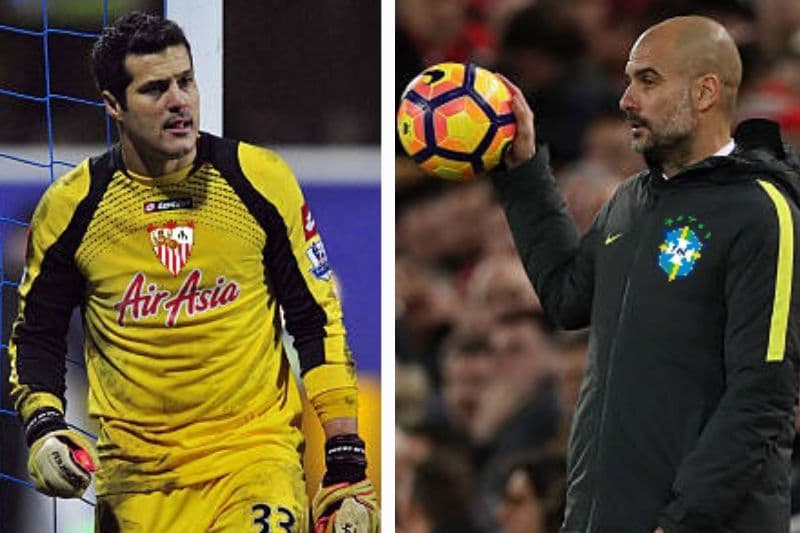 Pep Guardiola sobre Júlio César: " é uma lástima sua perca de titular a reserva e sua derrota na final da copa da Espanha...É o jogador p…
