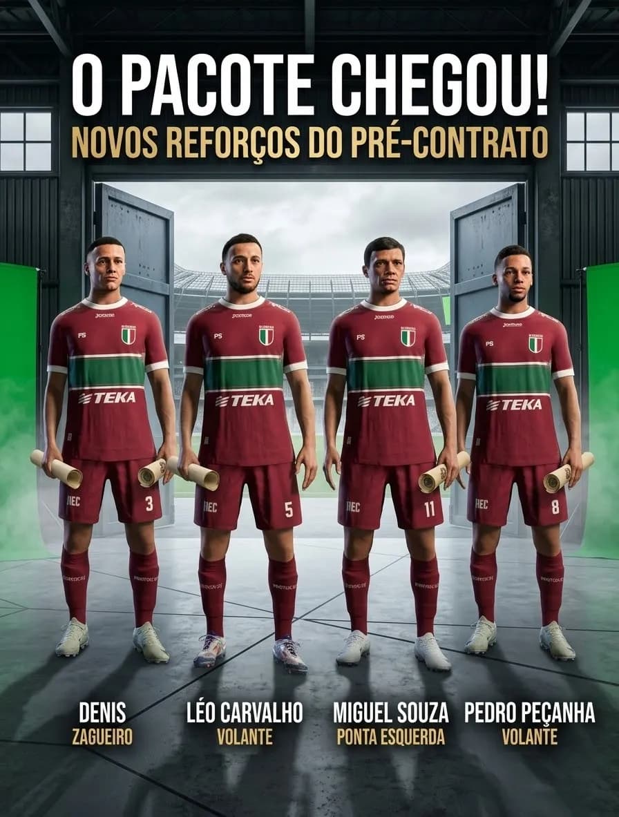 E para a nova etapa novos reforços, mas porém não houve nenhum interesse em nossos jogadores