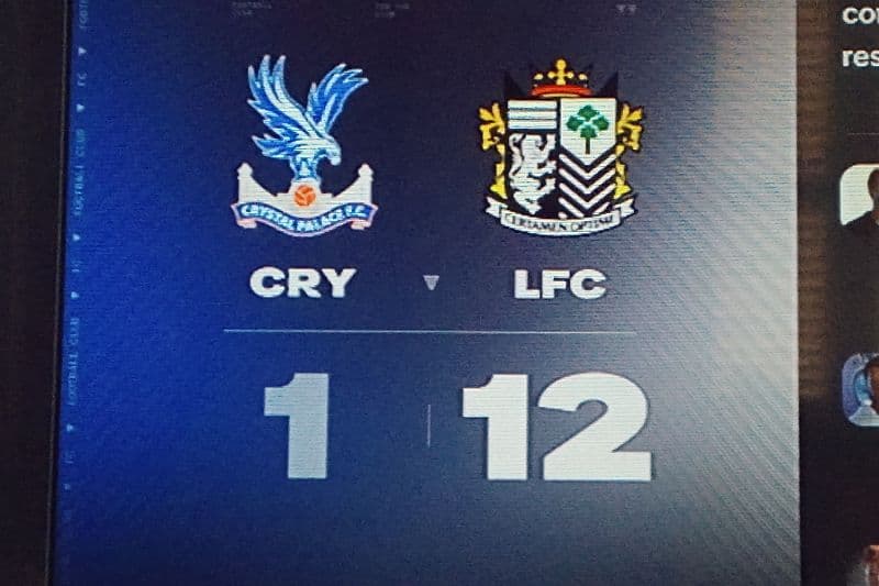 Conseguimos uma vitória contra o C. Palace
