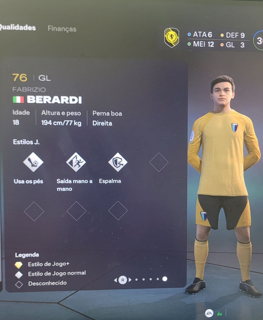 😱O QUE É ISSO? Aproveitem as oportunidades de mercado Berardi de 18 anos chega de graça ao clube, com overall 76, o maior do nosso time