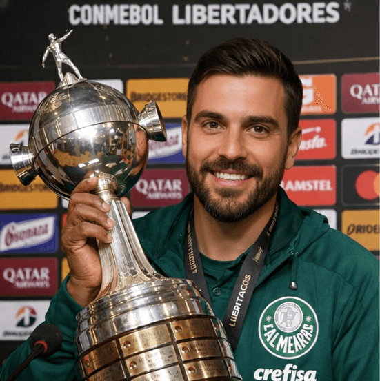 Só gratidão! 💚🏆 Aos jogadores, à comissão, ao clube e à torcida que esteve conosco em todos os momentos. Essa Libertadores é fruto de t…