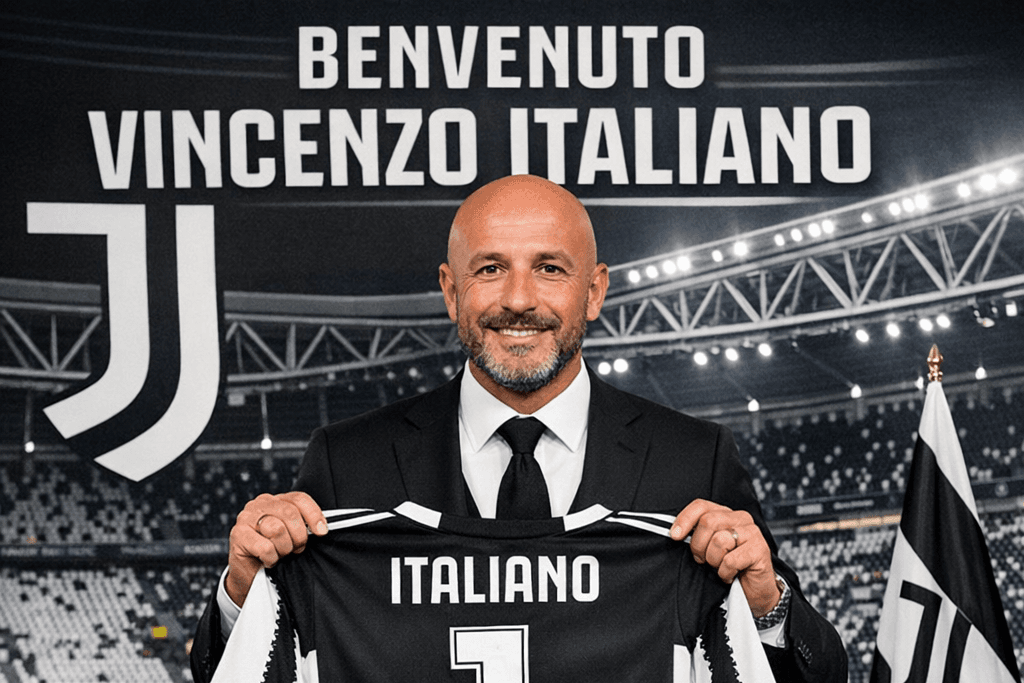 🖤🤍 Vincenzo Italiano é o novo treinador da Juventus. 🤍🖤 Um novo capítulo começa. Bem-vindo a Turim, Mister. #ForzaJuve ⚪⚫ #FinoAllaFine