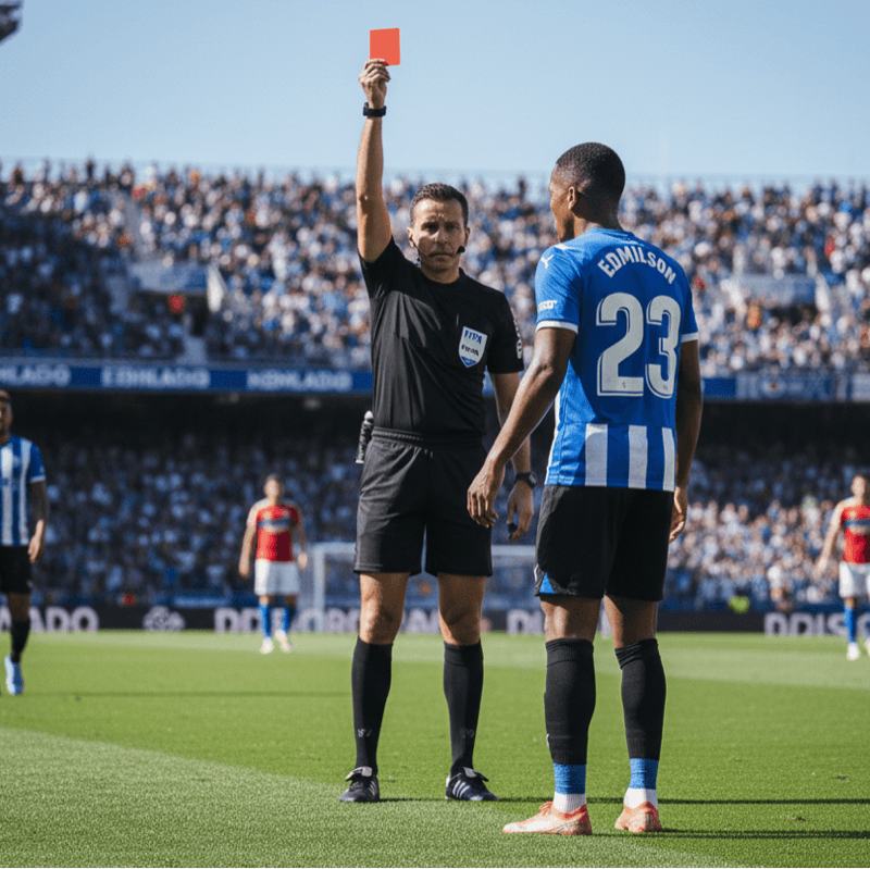 Peço perdão aos torcedores pela minha indisciplina em campo neste jogo, Não Acontecerá mais Alavés Sempre🔵.
