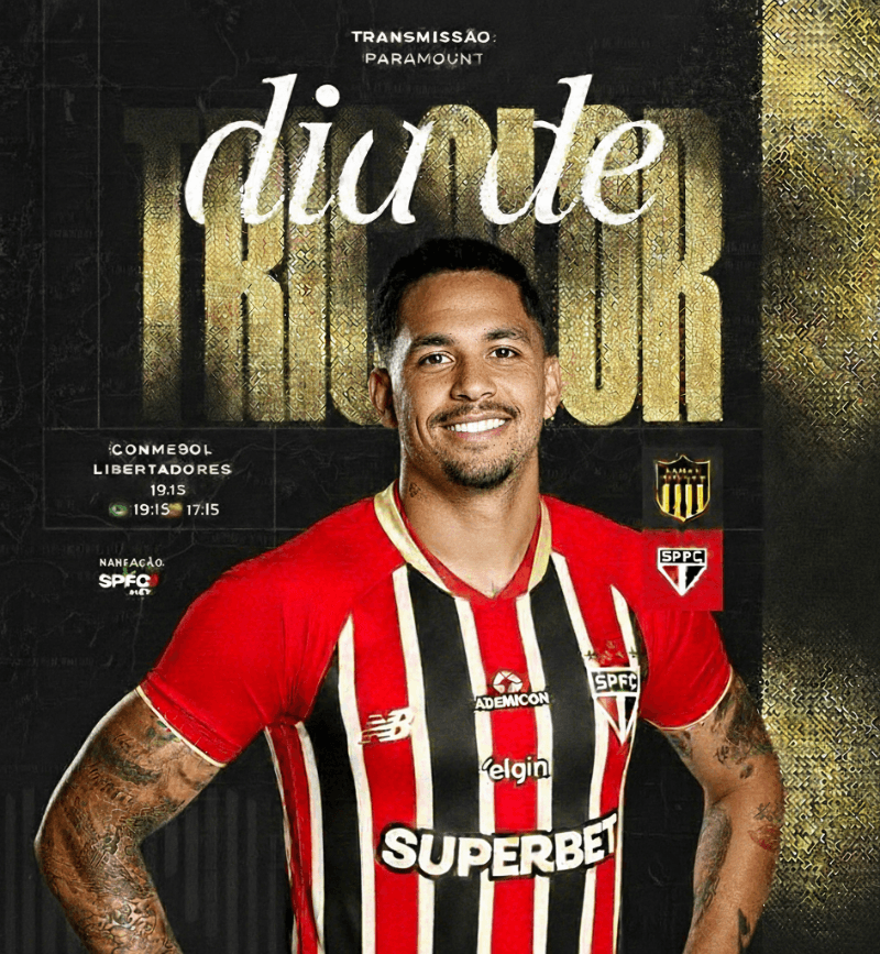 HOJE É DIA DE SÃO PAULO NA LIBERTADORES! Penarol x São Paulo 🏆 Libertadores 📅 18/03 🏟️ Campeón del Siglo ⏰ 19:15 #VamosSãoPaulo🇾🇪