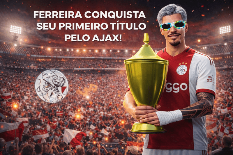 MEU PRIMEIRO TITULO PELO AJAX ESTOU MUITO GRATO POR ESSE CLUBE AMO O AJAX🤍❤️