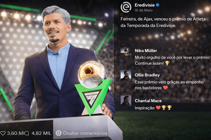 FERREIRA: Estou Muito Feliz Por Ser O Melhor Jogador Da Temporada Pela 1 Vez Em 2 Anos De Ajax Amo Esse Clube ✌🏻❤️🤍
