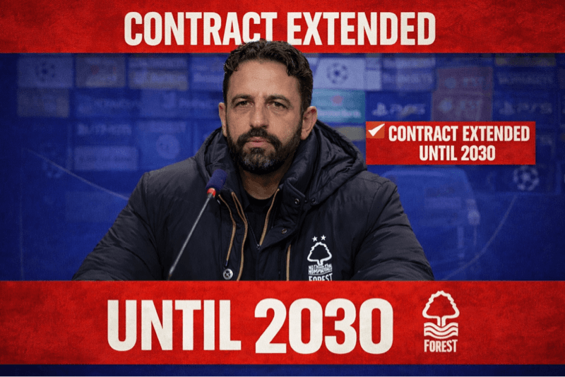 A história continua! Forest renova com Ruben Amorim até janeiro de 2030! 🔴⚪️