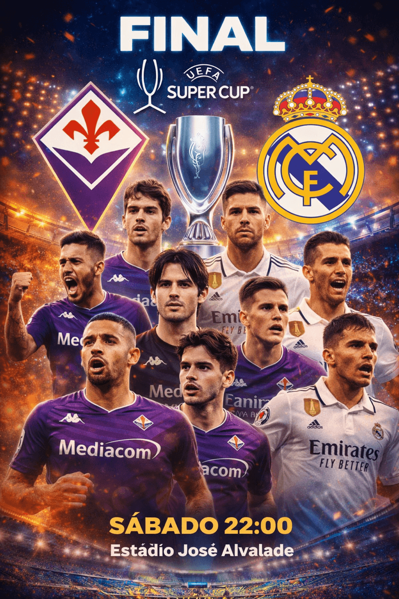 é hoje a decisão: Final da super cup da uefa