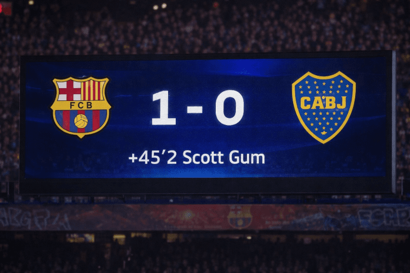 Barcelona ganha o torneio de pré temporada contra o boca juniors Com um golaço de Scott