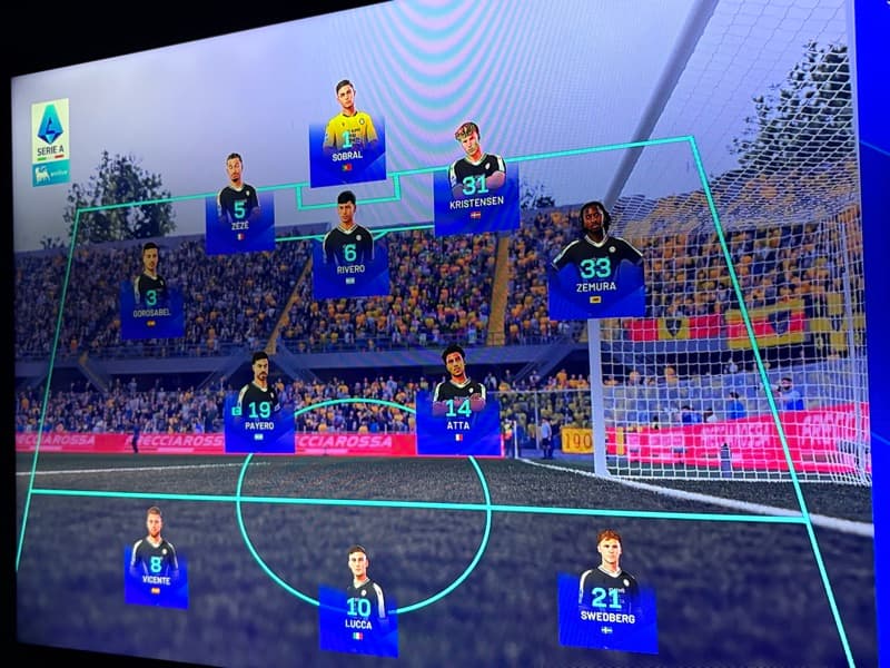 Rodada 33 Temp 3: escalação para o confronto direto hoje contra o lecce para se distanciar do rebaixamento. ⚪️⚫️🟢